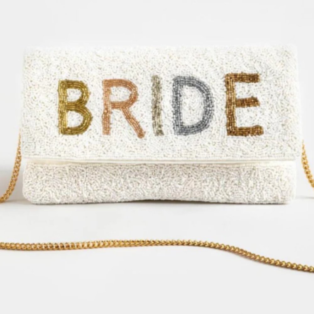 Bride Beaded Clutch purse
